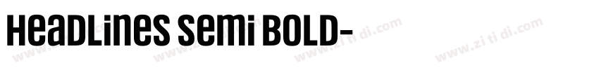 Headlines Semi Bold字体转换